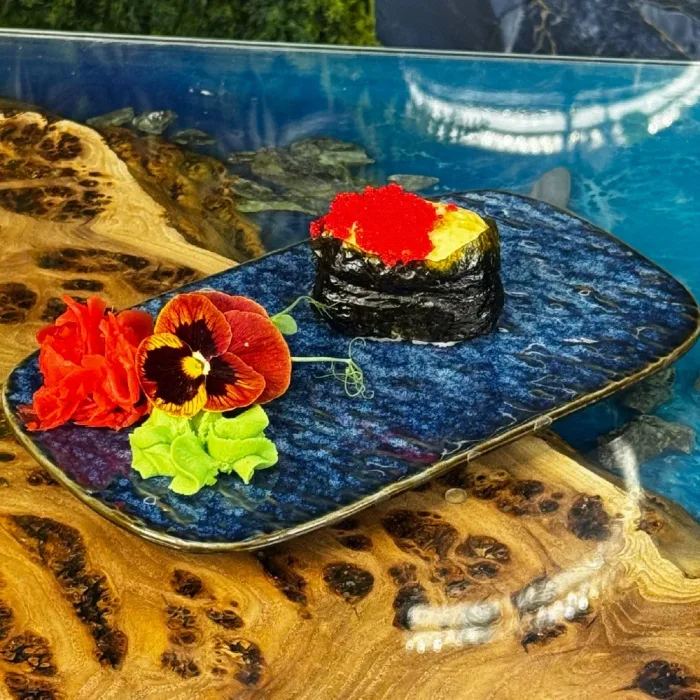 Гункан запеченный с гребешком